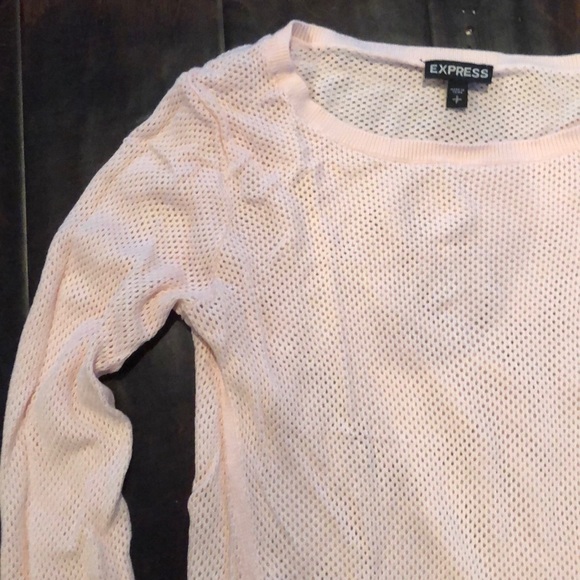 Light Pink Fishnet Sweater - Picture 2 of 4